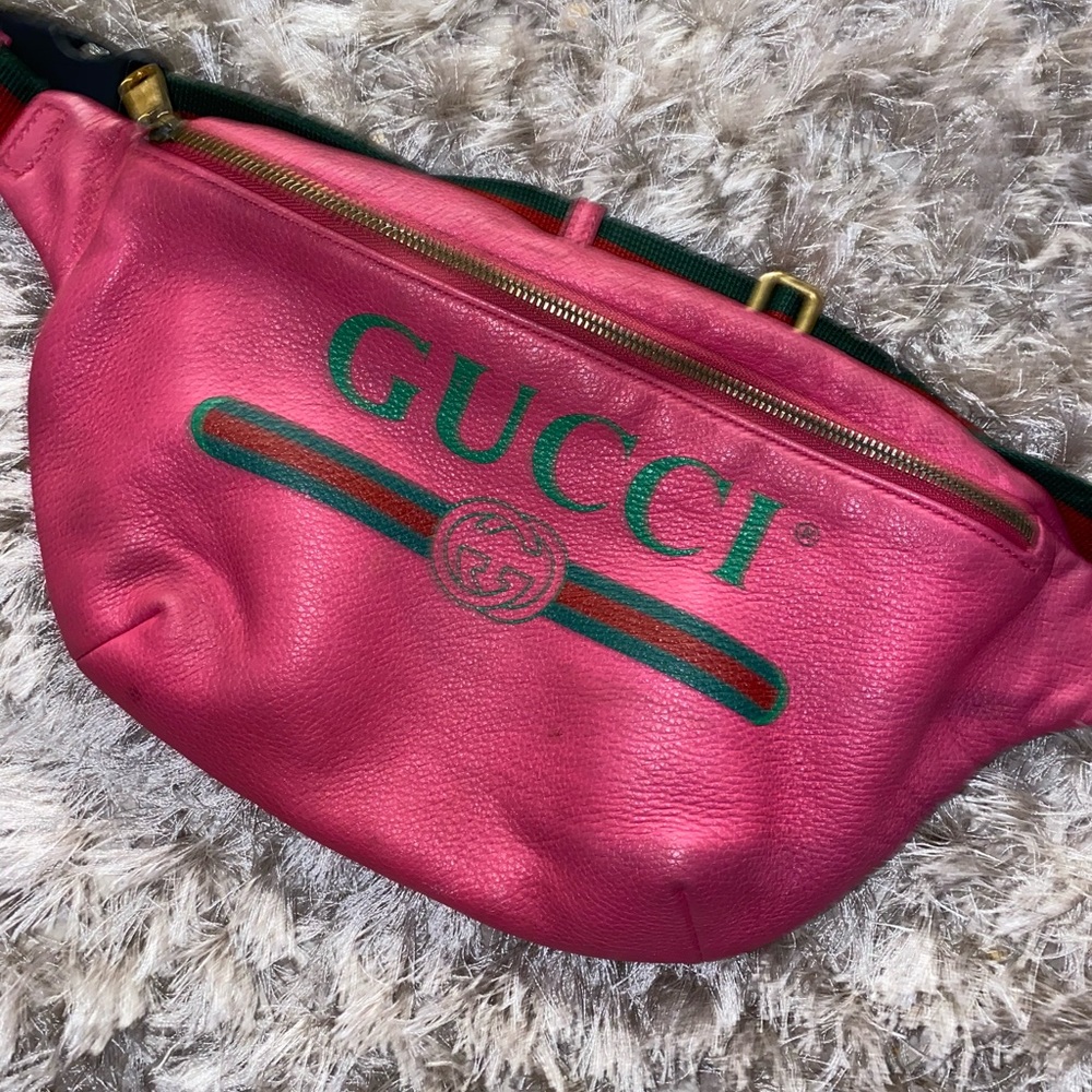 Pink Gucci Belt Bag-Large